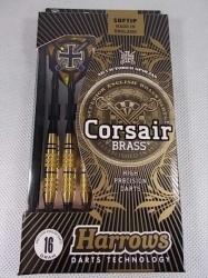 Softip Corsair Brass šipky 16g Harrows