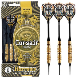 Softip Corsair Brass šipky 16g Harrows