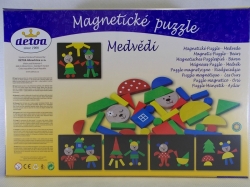 Magnetické puzzle Medvědi Detoa