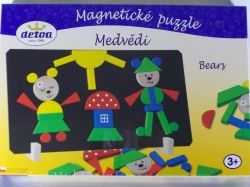 Magnetické puzzle Medvědi Detoa
