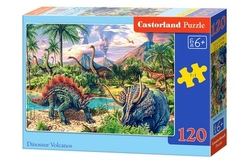 Puzzle Dinosauři a sopky 120 dílků Castorland B-13234-1