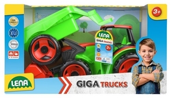 Traktor se lžící a vozíkem Lena 02136 v okrasném kartonu