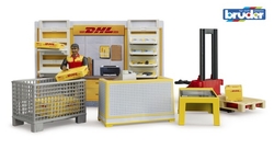 DHL kancelář + paletový vozík Bruder 62251