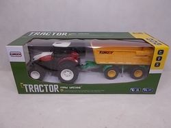 Traktor s přívěsem na ovládání R/C 1:24