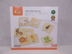 Puzzle maminky a miminka dřevěné