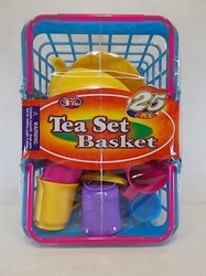Košík s čajovým servisem