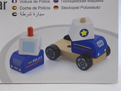 Auto Policie dřevěná skládačka