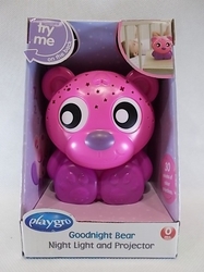 Usínací lampička Medvídek s projektorem růžový Playgro