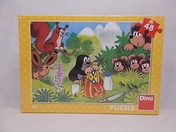 Krtek a svačina puzzle 48 dílků Dino