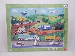Deskové puzzle Dopravní prostředky 40 dílků