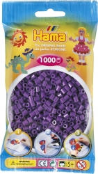 Zažehlovací korálky fialové 1000ks Hama 207-07