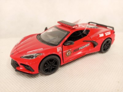 Corvette 2021 hasiči/policie Kinsmart 1:36
