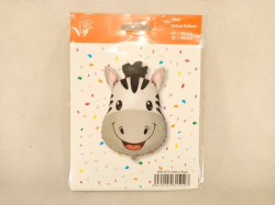 Balónek fóliový 68cm Zebra