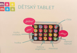 Dětský tablet vzdělávací česko anglický
