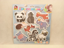 Zvířátka vodolepky do vany Safari