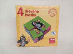 Obrázkové kostky kubus Krteček 4 kostky