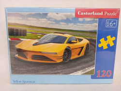 Puzzle 120 dílků Yellow Sportscar Castorland B-13500-1