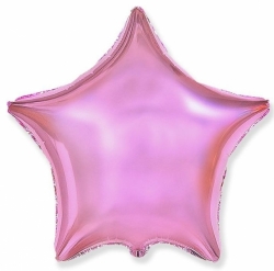 Balónek fóliový Hvězda světle růžová metalická 45cm