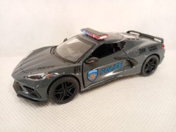 Corvette 2021 hasiči/policie Kinsmart 1:36, Barevná varianta/druh č.2