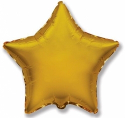 Balónek fóliový Hvězda zlatá 45cm